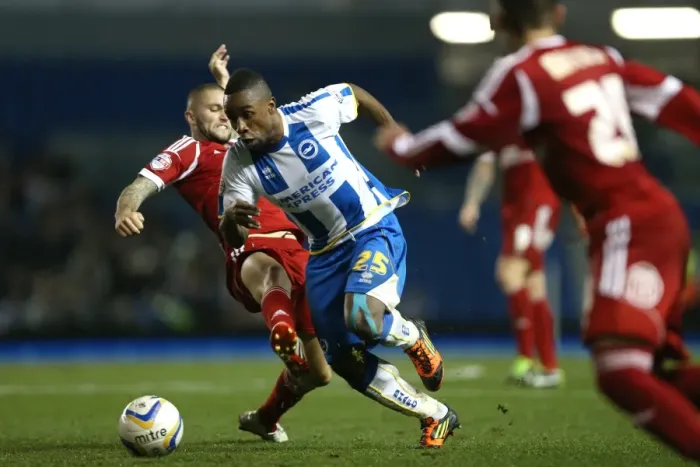 Framed Print : Brighton & Hove Albion vs. Nottingham Forest: Home Game - October 5, 2013 Framed Print : Brighton & Hove Albion vs. Nottingham Forest: Home Game - October 5, 2013