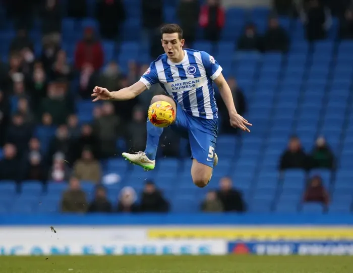 Framed Print : Brighton & Hove Albion vs Nottingham Forest: Lewis Dunk's Defensive Showdown (February 2015) Framed Print : Brighton & Hove Albion vs Nottingham Forest: Lewis Dunk's Defensive Showdown (February 2015)