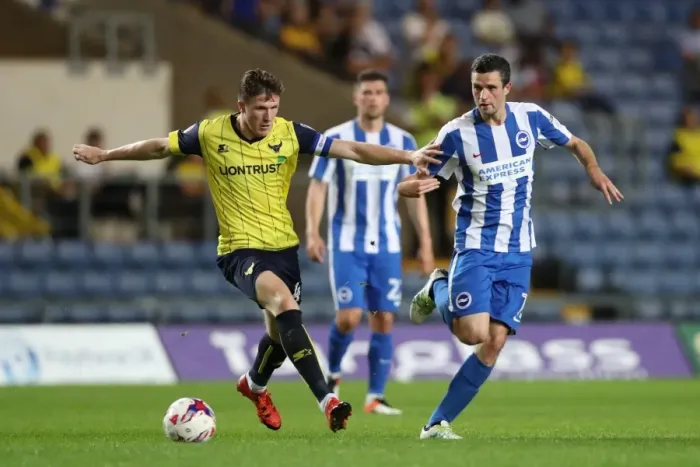 Framed Print : Brighton and Hove Albion vs. Oxford United: EFL Cup Battle at Kassam Stadium (23 / 08 / 2016) Framed Print : Brighton and Hove Albion vs. Oxford United: EFL Cup Battle at Kassam Stadium (23 / 08 / 2016)