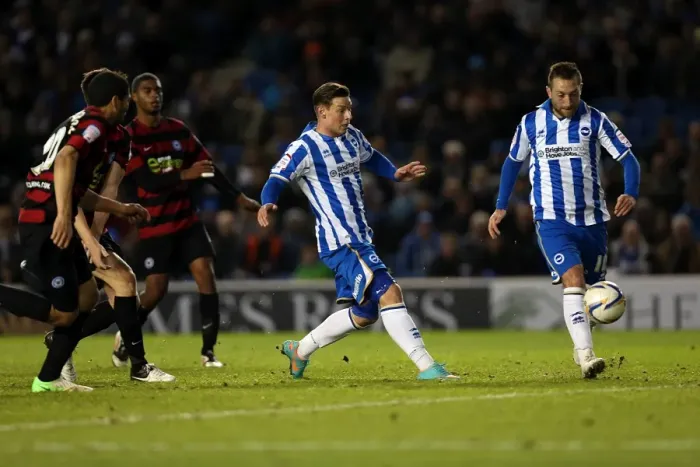 Framed Print : Brighton & Hove Albion vs. Peterborough United (06-11-2012): A Glimpse into the 2012-13 Home Season Framed Print : Brighton & Hove Albion vs. Peterborough United (06-11-2012): A Glimpse into the 2012-13 Home Season