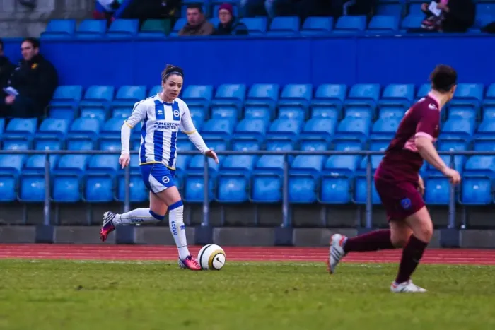 Framed Print : Brighton & Hove Albion vs. Portsmouth: A 2013-14 Women's Football Battle