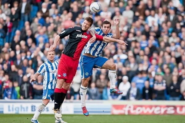 Brighton & Hove Albion vs Portsmouth, March 10, 2012: Joe Mattock in Action