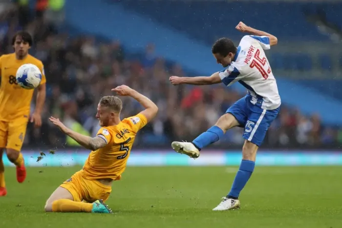 Framed Print : Brighton and Hove Albion vs. Preston North End: A Fierce EFL Sky Bet Championship Clash (15OCT16)