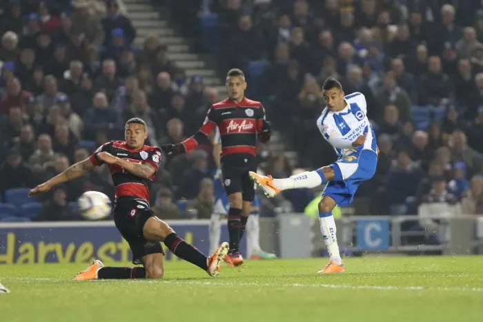 Framed Print : Brighton & Hove Albion vs. QPR: Clash at the Amex Stadium (March 11, 2014) Framed Print : Brighton & Hove Albion vs. QPR: Clash at the Amex Stadium (March 11, 2014)