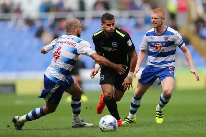 Framed Print : Brighton and Hove Albion vs. Reading: Sky Bet Championship Showdown at Madejski Stadium (2016.08.20) Framed Print : Brighton and Hove Albion vs. Reading: Sky Bet Championship Showdown at Madejski Stadium (2016.08.20)