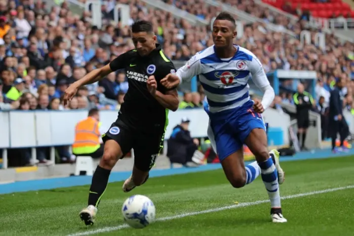 Framed Print : Brighton and Hove Albion vs. Reading: Sky Bet Championship Showdown at Madejski Stadium (August 20, 2016)