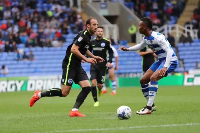 Framed Print : Brighton and Hove Albion vs. Reading: Sky Bet Championship Showdown at Madejski Stadium (August 20, 2016)