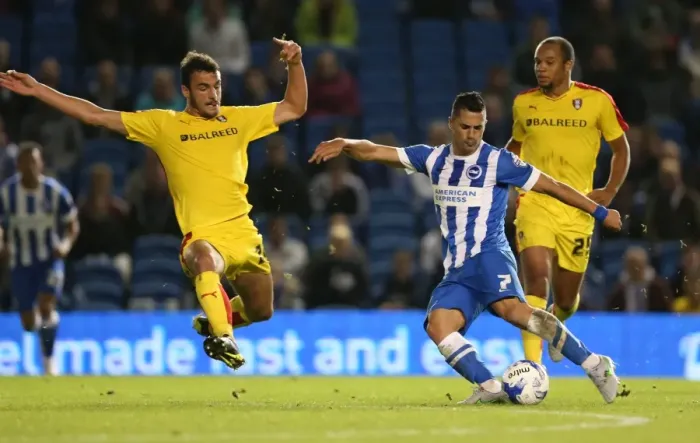 Framed Print : Brighton and Hove Albion vs Rotherham United: Sky Bet Championship Showdown at American Express Community Stadium (September 15, 2015) Framed Print : Brighton and Hove Albion vs Rotherham United: Sky Bet Championship Showdown at American Express Community Stadium (September 15, 2015)