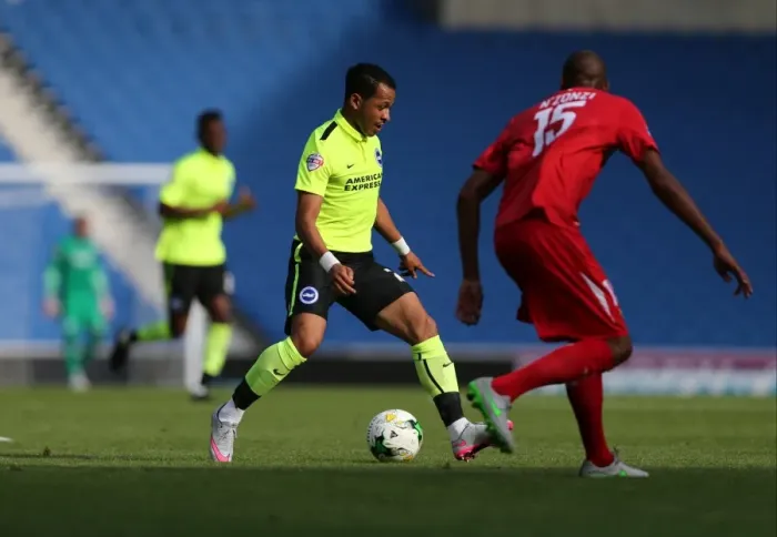 Framed Print : Brighton & Hove Albion vs Sevilla FC: Liam Rosenior in Action at the 2015 Pre-Season Friendly Framed Print : Brighton & Hove Albion vs Sevilla FC: Liam Rosenior in Action at the 2015 Pre-Season Friendly