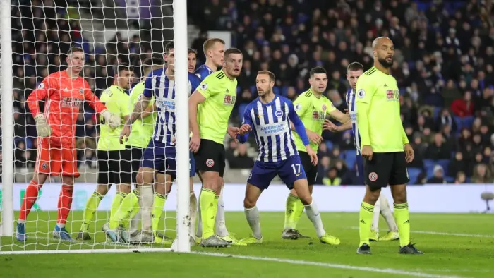 Framed Print : Brighton and Hove Albion vs Sheffield United: Premier League Battle at American Express Community Stadium (21DEC19) Framed Print : Brighton and Hove Albion vs Sheffield United: Premier League Battle at American Express Community Stadium (21DEC19)