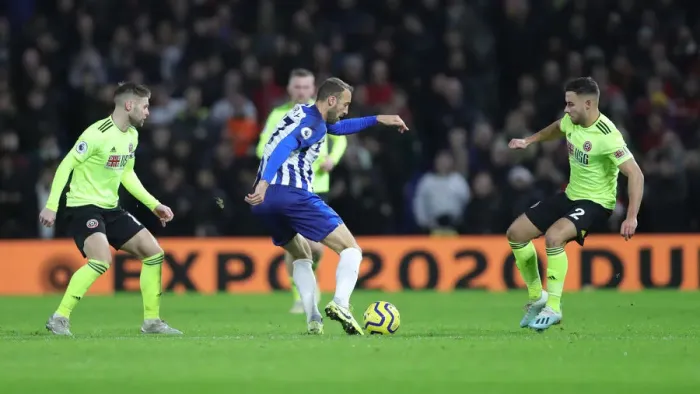 Framed Print : Brighton and Hove Albion vs Sheffield United: Premier League Battle at American Express Community Stadium (21DEC19) Framed Print : Brighton and Hove Albion vs Sheffield United: Premier League Battle at American Express Community Stadium (21DEC19)