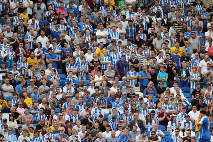 Framed Print : Brighton & Hove Albion vs Sheffield Wednesday (09 / 08 / 14): 2014-15 Home Game