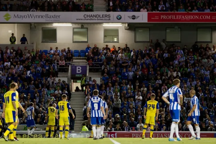 Framed Print : Brighton & Hove Albion vs. Sheffield Wednesday (2012-13 Home Game) Framed Print : Brighton & Hove Albion vs. Sheffield Wednesday (2012-13 Home Game)