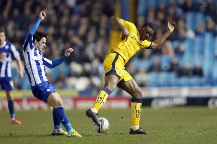 Framed Print : Brighton & Hove Albion vs. Sheffield Wednesday (Away Game - March 25, 2014) Framed Print : Brighton & Hove Albion vs. Sheffield Wednesday (Away Game - March 25, 2014)