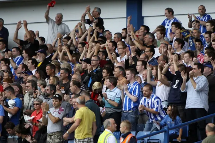 Framed Print : Brighton & Hove Albion vs Sheffield Wednesday: Away Showdown 2010-11