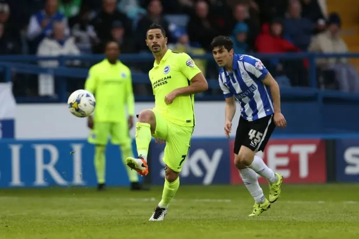 Framed Print : Brighton and Hove Albion vs. Sheffield Wednesday: Championship Play-Off Clash at Hillsborough (May 2016) Framed Print : Brighton and Hove Albion vs. Sheffield Wednesday: Championship Play-Off Clash at Hillsborough (May 2016)