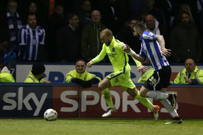 Framed Print : Brighton and Hove Albion vs. Sheffield Wednesday: Championship Play-Off Clash at Hillsborough (May 2016) Framed Print : Brighton and Hove Albion vs. Sheffield Wednesday: Championship Play-Off Clash at Hillsborough (May 2016)