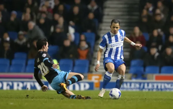 Framed Print : Brighton and Hove Albion vs. Sheffield Wednesday: A Championship Showdown (08.03.2016)