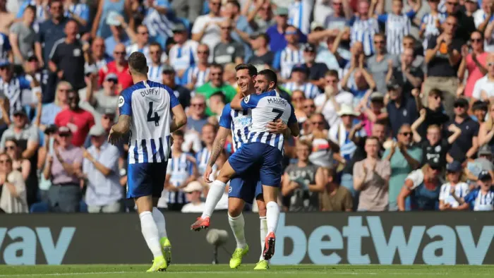 Framed Print : Brighton and Hove Albion vs Southampton: Premier League Showdown at American Express Community Stadium (24Aug19)