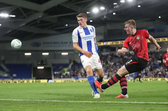 Framed Print : Brighton and Hove Albion vs. Southampton: Carabao Cup Showdown at American Express Community Stadium (28.08.18) Framed Print : Brighton and Hove Albion vs. Southampton: Carabao Cup Showdown at American Express Community Stadium (28.08.18)