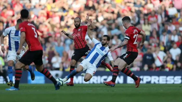 Framed Print : Brighton and Hove Albion vs. Southampton: Premier League Battle at American Express Community Stadium (30.03.19) Framed Print : Brighton and Hove Albion vs. Southampton: Premier League Battle at American Express Community Stadium (30.03.19)