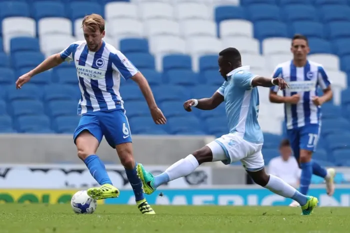 Framed Print : Brighton & Hove Albion vs. S.S. Lazio: Pre-Season Clash at American Express Community Stadium (July 31, 2016) Framed Print : Brighton & Hove Albion vs. S.S. Lazio: Pre-Season Clash at American Express Community Stadium (July 31, 2016)