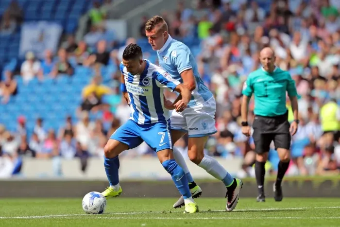 Framed Print : Brighton & Hove Albion vs. SS Lazio: Pre-Season Clash at American Express Community Stadium (July 31, 2016) Framed Print : Brighton & Hove Albion vs. SS Lazio: Pre-Season Clash at American Express Community Stadium (July 31, 2016)