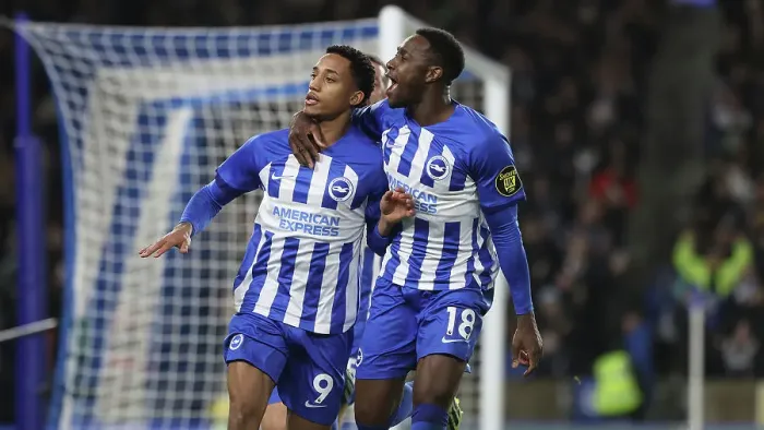 Framed Print : Brighton and Hove Albion vs. Tottenham Hotspur: A Premier League Battle at the American Express Stadium (28DEC23)
