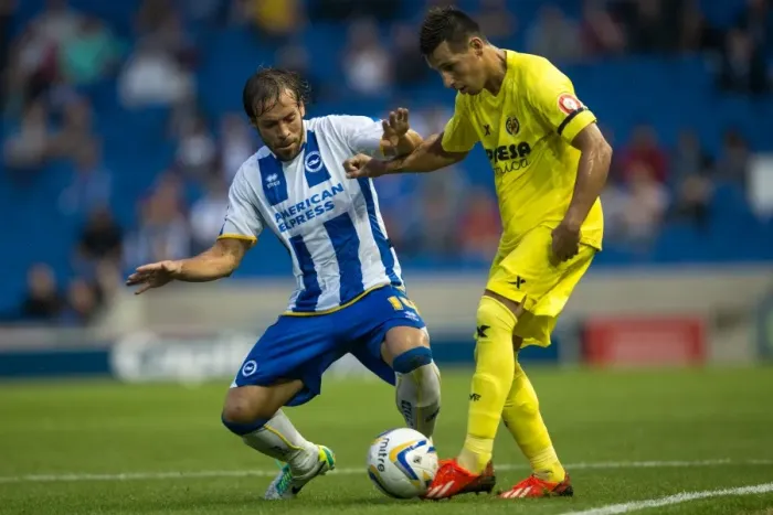 Framed Print : Brighton & Hove Albion vs Villarreal: Pre-Season Clash (July 27, 2013)