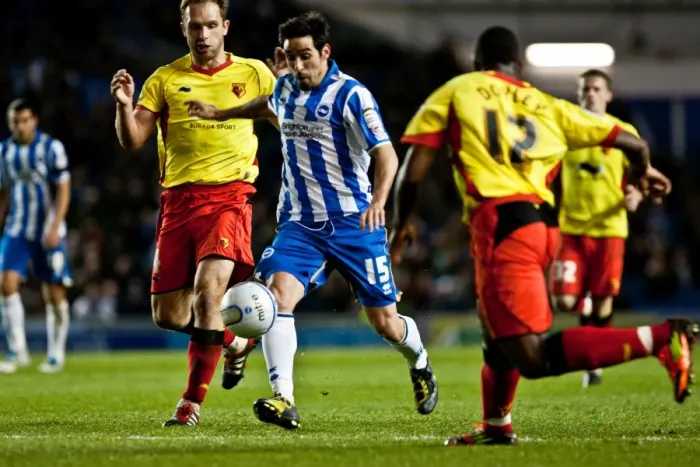 Framed Print : Brighton & Hove Albion vs. Watford: A 2011-12 Home Battle (17-04-2012) Framed Print : Brighton & Hove Albion vs. Watford: A 2011-12 Home Battle (17-04-2012)