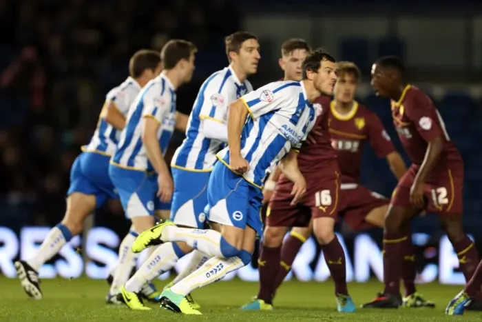 Framed Print : Brighton & Hove Albion vs. Watford (2013-10-28) - Fright Night Home Game