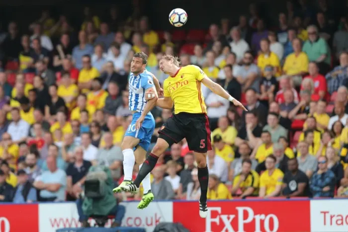 Framed Print : Brighton & Hove Albion vs. Watford: 2017-18 Season Opener Framed Print : Brighton & Hove Albion vs. Watford: 2017-18 Season Opener