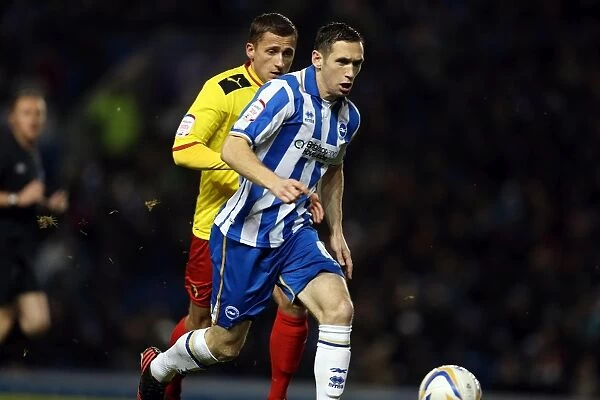 Brighton & Hove Albion vs. Watford: Andrew Crofts in Action, Npower Championship, Amex Stadium, December 29, 2012