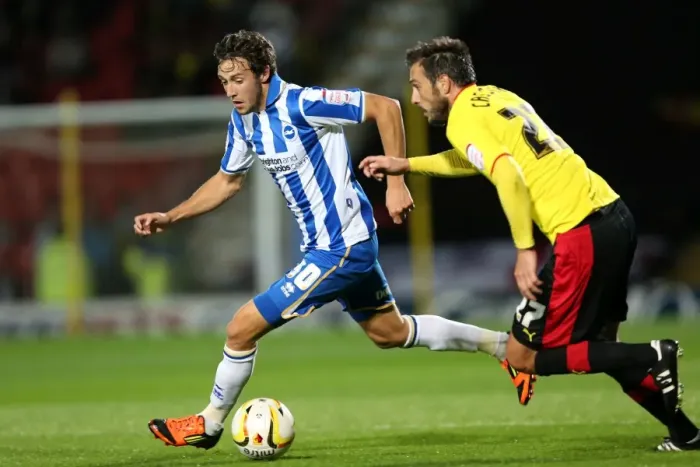 Framed Print : Brighton & Hove Albion vs. Watford: September 18, 2012 - Away Game, 2012-13 Season Framed Print : Brighton & Hove Albion vs. Watford: September 18, 2012 - Away Game, 2012-13 Season