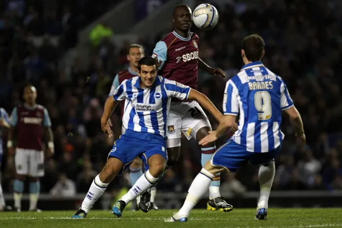 Framed Print : Brighton & Hove Albion vs. West Ham United (2011-12 Home Game) Framed Print : Brighton & Hove Albion vs. West Ham United (2011-12 Home Game)
