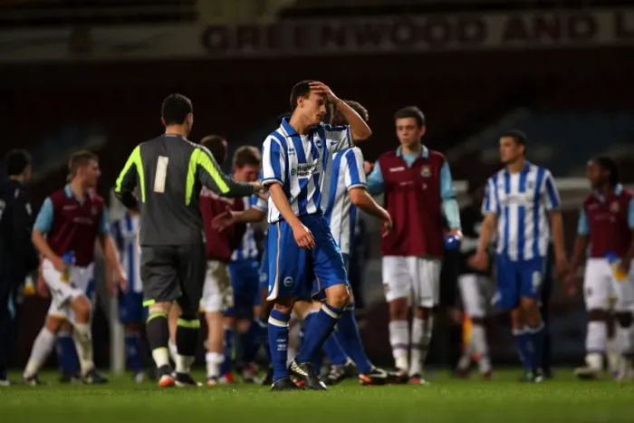Framed Print : Brighton & Hove Albion vs. West Ham United (FA Youth Cup) - Away Game (2011-12 Season) Framed Print : Brighton & Hove Albion vs. West Ham United (FA Youth Cup) - Away Game (2011-12 Season)