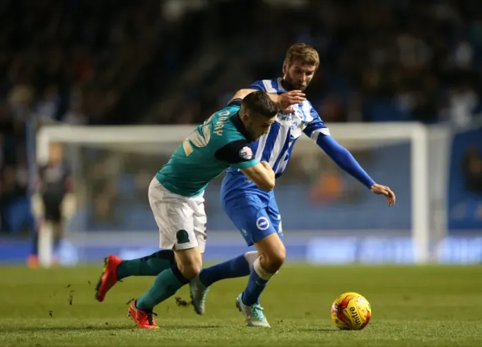 Framed Print : Brighton & Hove Albion vs Wigan Athletic: Paddy McCourt's Action-Packed Performance (8 November 2014)