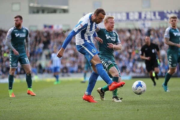 Brighton and Hove Albion vs. Wigan Athletic: A Fierce Sky Bet Championship Clash at the American Express Community Stadium (17APR17)