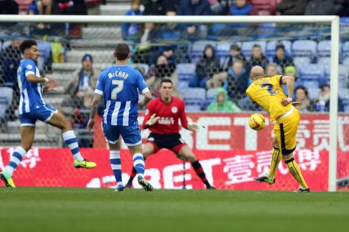 Framed Print : Brighton & Hove Albion vs. Wigan Athletic: Away Game (November 2013)