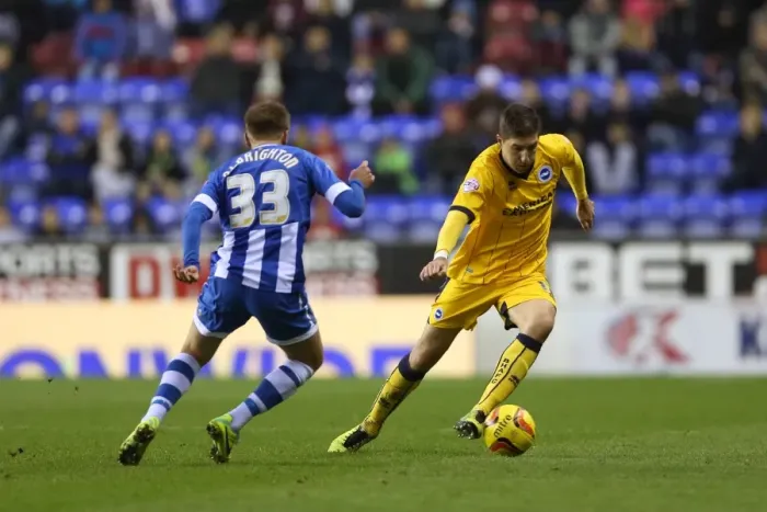 Framed Print : Brighton & Hove Albion vs. Wigan Athletic: Away Game - November 2013 Framed Print : Brighton & Hove Albion vs. Wigan Athletic: Away Game - November 2013