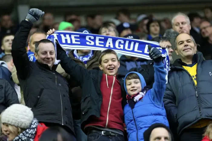 Framed Print : Brighton & Hove Albion vs. Wigan Athletic: Away Game - November 2013 (Season 2013-14)