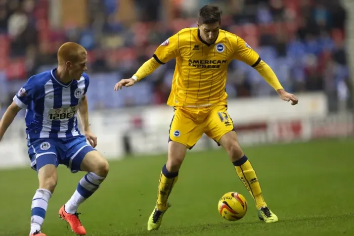 Framed Print : Brighton & Hove Albion vs. Wigan Athletic: Away Game - November 2013 (Season 2013-14)