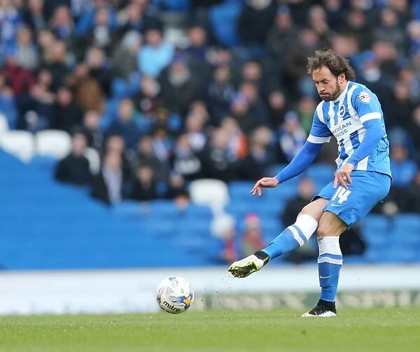 Brighton & Hove Albion vs. Wolverhampton Wanderers: Inigo Calderon's Action-Packed Performance in the Sky Bet Championship Clash (14 March 2015)