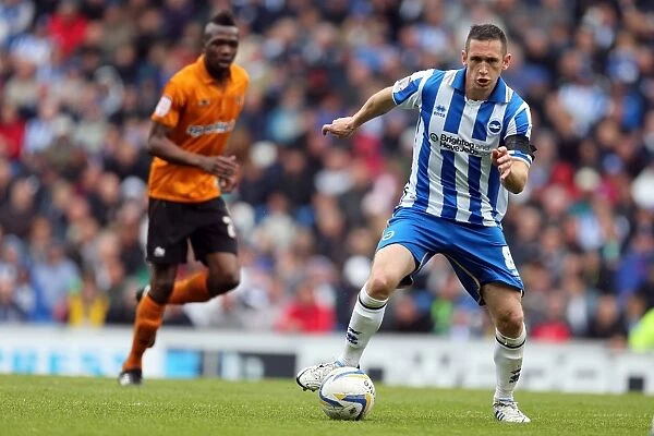 Brighton & Hove Albion vs. Wolverhampton Wanderers, May 4, 2013: Andrew Crofts in Action