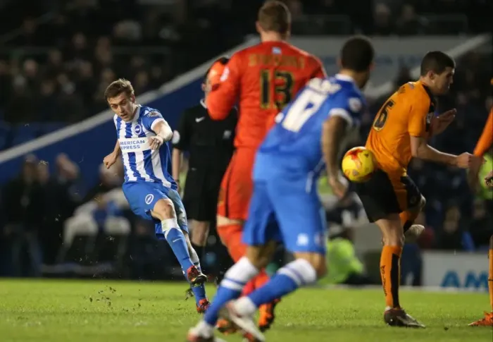 Framed Print : Brighton and Hove Albion vs. Wolverhampton Wanderers: A Fierce Championship Clash (01 / 01 / 2016) Framed Print : Brighton and Hove Albion vs. Wolverhampton Wanderers: A Fierce Championship Clash (01 / 01 / 2016)