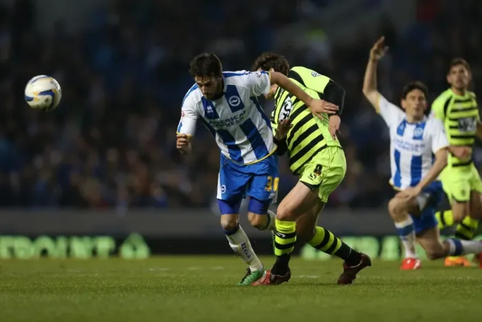 Framed Print : Brighton & Hove Albion vs. Yeovil Town: 25 April 2014 (The Seagulls Home Game against Yeovil Town) Framed Print : Brighton & Hove Albion vs. Yeovil Town: 25 April 2014 (The Seagulls Home Game against Yeovil Town)