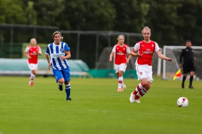 Framed Print : Brighton & Hove Albion W vs Arsenal DS: August 10, 2014 (Arsenal DS 10Aug14)