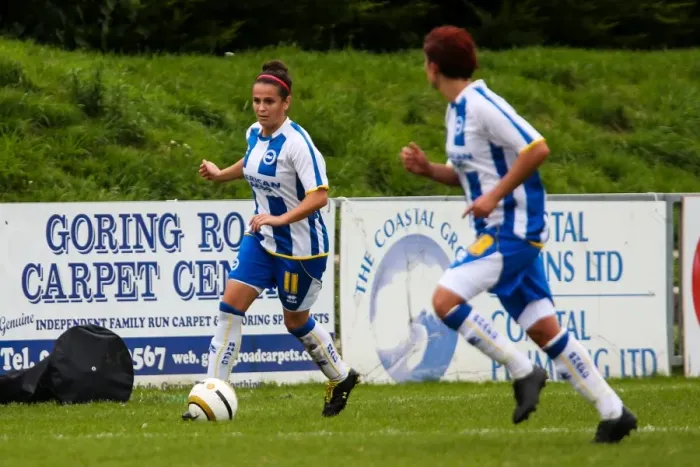 Framed Print : Brighton & Hove Albion Women: 2013-14 Season - Match Against Chesham Framed Print : Brighton & Hove Albion Women: 2013-14 Season - Match Against Chesham