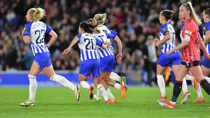 Framed Print : Brighton and Hove Albion Women v Everton Women Women's Super League 19APR24 Framed Print : Brighton and Hove Albion Women v Everton Women Women's Super League 19APR24
