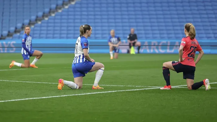 Framed Print : Brighton and Hove Albion Women v Everton Women Women's Super League 19APR24 Framed Print : Brighton and Hove Albion Women v Everton Women Women's Super League 19APR24